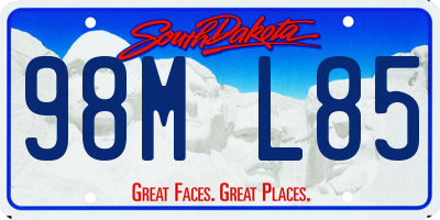 SD license plate 98ML85