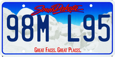 SD license plate 98ML95