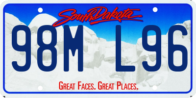 SD license plate 98ML96