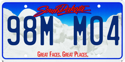 SD license plate 98MM04