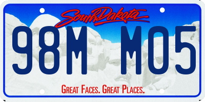 SD license plate 98MM05