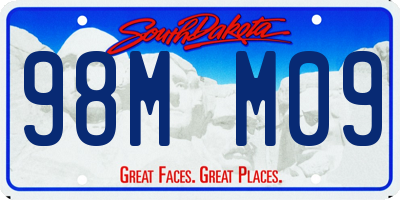 SD license plate 98MM09