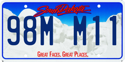 SD license plate 98MM11