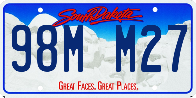 SD license plate 98MM27