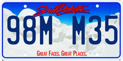 SD license plate 98MM35