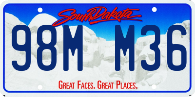 SD license plate 98MM36