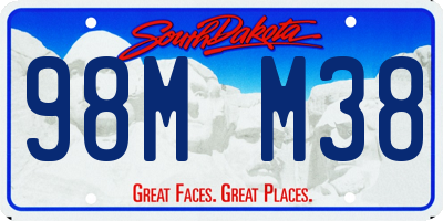 SD license plate 98MM38