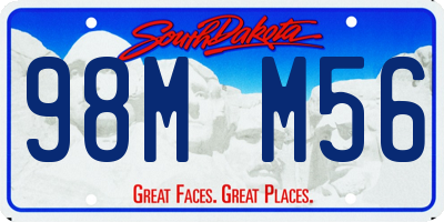 SD license plate 98MM56