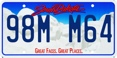 SD license plate 98MM64