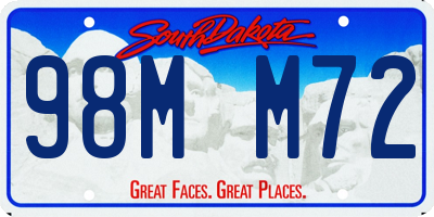 SD license plate 98MM72