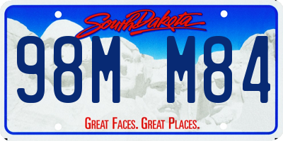 SD license plate 98MM84