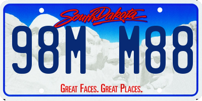 SD license plate 98MM88