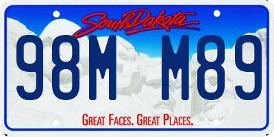 SD license plate 98MM89