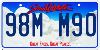 SD license plate 98MM90