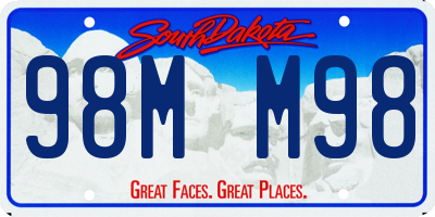 SD license plate 98MM98