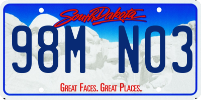 SD license plate 98MN03