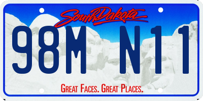 SD license plate 98MN11