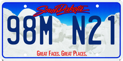 SD license plate 98MN21