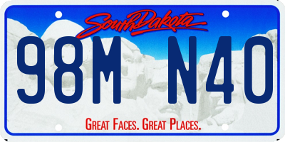SD license plate 98MN40