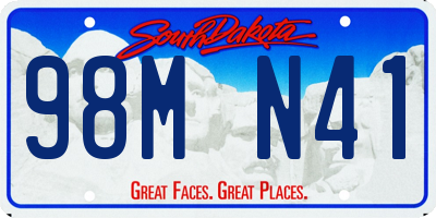 SD license plate 98MN41