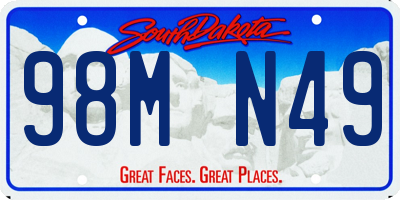 SD license plate 98MN49