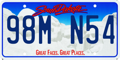 SD license plate 98MN54