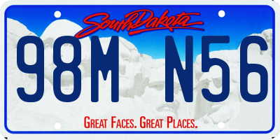 SD license plate 98MN56