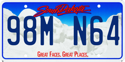 SD license plate 98MN64