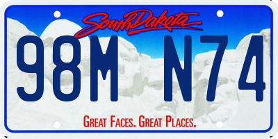 SD license plate 98MN74