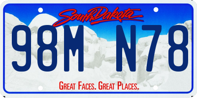 SD license plate 98MN78