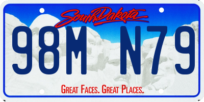 SD license plate 98MN79