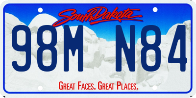 SD license plate 98MN84