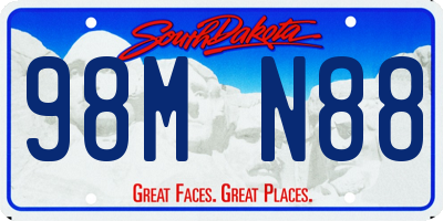 SD license plate 98MN88