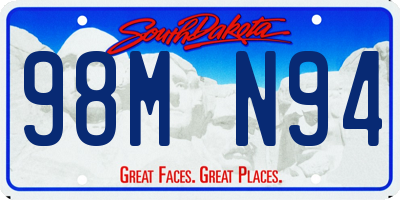 SD license plate 98MN94