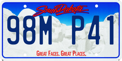 SD license plate 98MP41