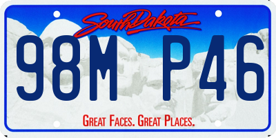 SD license plate 98MP46