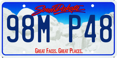 SD license plate 98MP48