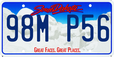 SD license plate 98MP56