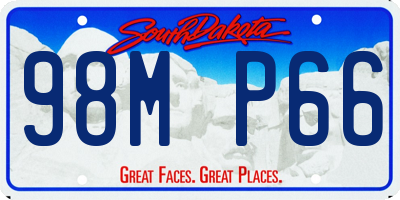 SD license plate 98MP66