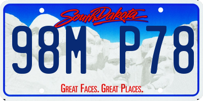 SD license plate 98MP78