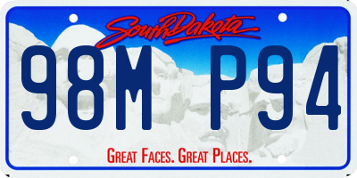 SD license plate 98MP94