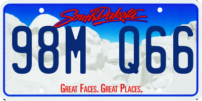 SD license plate 98MQ66