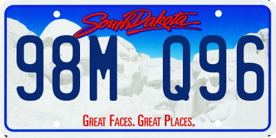 SD license plate 98MQ96