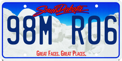 SD license plate 98MR06