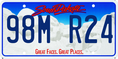 SD license plate 98MR24