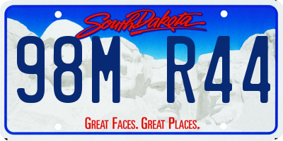 SD license plate 98MR44