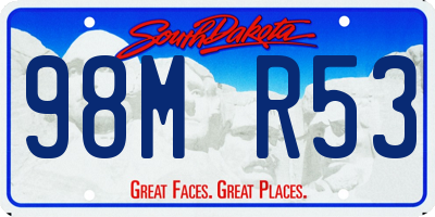 SD license plate 98MR53
