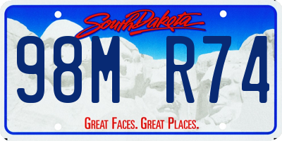 SD license plate 98MR74