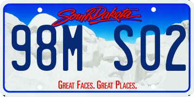 SD license plate 98MS02