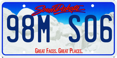 SD license plate 98MS06